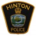 Canadian Hinton Police Cloth Patch Badge