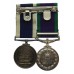 Campaign Service Medal (Clasp - Gulf) and Royal Naval Long Service & Good Conduct Medal Pair - A. Hayes, CERA, Royal Navy, HMS Mohawk