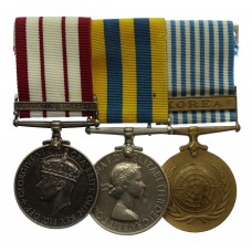 Naval General Service Medal (Clasp - Palestine 1945-48), Queen Korea and UN Korea Medal Trio - R.E. Best, A.B., Royal Navy