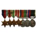 WW2 and Territorial Efficiency Medal Group of Seven - Cpl. L. Staples, Notts Sherwood Rangers Yeomanry