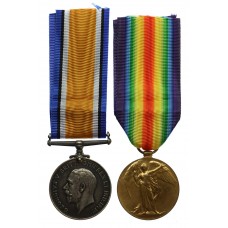 WW1 British War & Victory Medal Pair - Pte. W.R. Watts, Glouc