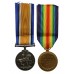 WW1 British War & Victory Medal Pair - Pte. W.R. Watts, Gloucestershire Yeomanry