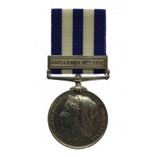 Egypt Medal (Clasp - Alexandria 11th July) - W. Jackson, A.B., Ro