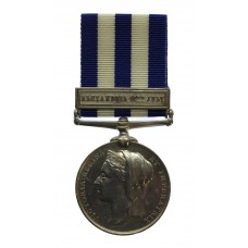 Egypt Medal (Clasp - Alexandria 11th July) - W. Jackson, A.B., Royal Navy, HMS Sultan