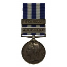 Egypt Medal (Clasps - The Nile 1884-85, Kirbekan) - Pte. E. Baker