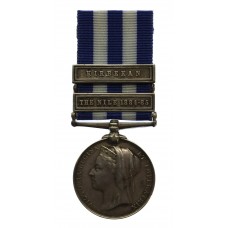 Egypt Medal (Clasps - The Nile 1884-85, Kirbekan) - Pte. E. Baker, 1st Bn. South Staffordshire Regiment