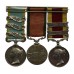 1854 Crimea Medal (Clasps - Inkermann, Sebastopol, Azoff), Turkish Crimea and Second China War Medal (Clasps - Canton 1857, Taku Forts 1860) Group of Three - Gnr. A. Grey, Royal Marine Artillery