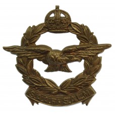 South African Air Force (S.A.A.F.) Cap Badge - King's Crown