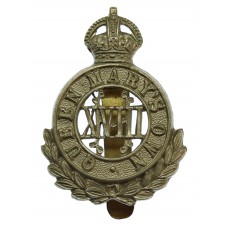 18th Hussars (Queen Mary's Own) Cap Badge - King's Crown