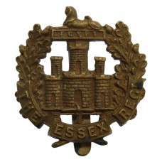 Essex Regiment WW1 All Brass Economy Cap Badge