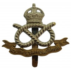 South Staffordshire Regiment Cap Badge - King's Crown