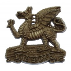 East Kent Regiment (The Buffs) WW2 Plastic Economy Cap Badge