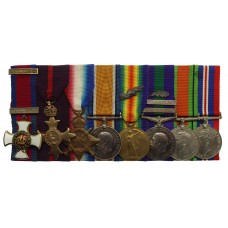 WW1 DSO, OBE (Kurdistan), 4 x MID (France and North West Persia) Medal Group of Eight - Lieutenant Colonel R.E. Sanders, Army Service Corps