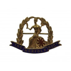 Norfolk Regiment Enamelled Sweetheart Brooch