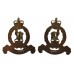 Pair of Adjutant Generals Corps (A.G.C.) Anodised (Staybrite) Collar Badges