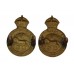 Pair of 5th Dragoon Guards Collar Badges - King's Crown