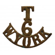 6th Territorial Bn. West Yorkshire Regiment (T/6/W.YORK) Shoulder Title