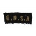 Entertainments National Service Association (E.N.S.A.) Cloth Shoulder Title