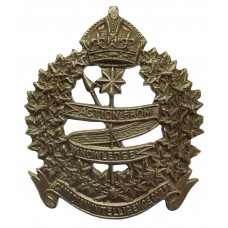 Canadian Intelligence Corps Cap Badge - King's Crown
