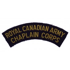 Royal Canadian Army Chaplain Corps Cloth Shoulder Title