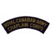 Royal Canadian Army Chaplain Corps Cloth Shoulder Title