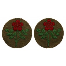 Pair of 55th (West Lancashire) Division Cloth Formation Signs (1s