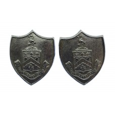 Pair of Burnley Borough Police Chrome Collar Badges