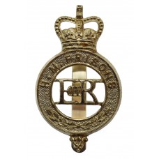 H.M. Prison Service Anodised (Staybrite) Cap Badge - Queen's Crown