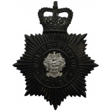 Wolverhampton Police Black Helmet Plate - Queen's Crown