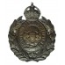 Salisbury City Police Small Wreath Cap Badge - King's Crown