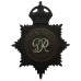 George VI South Shields Police Black Helmet Plate