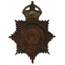 Walsall Borough Police Night Helmet Plate - King's Crown