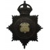 Warrington Borough Police Night Helmet Plate - King's Crown