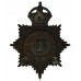 Warrington Borough Police Night Helmet Plate - King's Crown