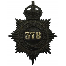 Essex Constabulary Numbered Helmet Plate - King's Crown