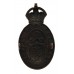 Hamilton Burgh Police Blackened Helmet Plate - King's Crown