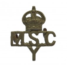 Metropolitan Special Constabulary 'Y' Division Collar/Epaulette Badge - King's Crown