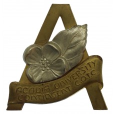 Canadian Arcadia University Contingent C.O.T.C. Cap Badge 