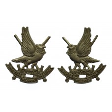 Pair of Canadian Sir George William's College C.O.T.C. Collar Badges 