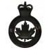 Canadian Officer's Training Corps C.O.T.C. Cap Badge - Queen's Crown