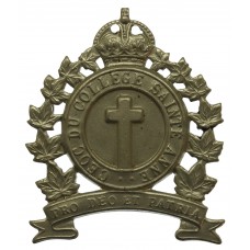 Canadian Sainte Anne College C.O.T.C. Cap Badge