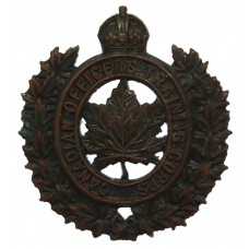 Canadian Officer's Training Corps C.O.T.C. Cap Badge - King's Crown