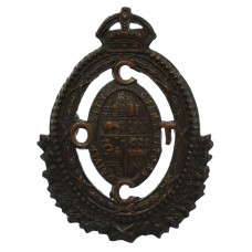 Canadian Manitoba University C.O.T.C. Cap Badge - King's Crown