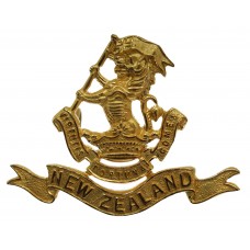 New Zealand 5th (Wellington Rifles) Regiment Officer's Gilt Cap Badge