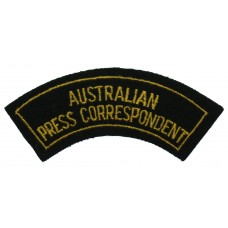 Australian Press Correspondent Cloth Shoulder Title