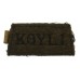 King's Own Yorkshire Light Infantry (K.O.Y.L.I.) Cloth Slip On Shoulder Title