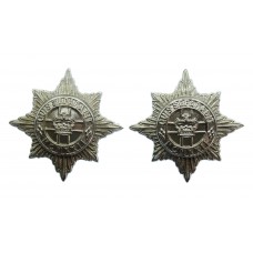 Pair of 4th/7th Royal Dragoon Guards Anodised (Staybrite) Collar Badges 