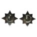 Pair of 4th/7th Royal Dragoon Guards Anodised (Staybrite) Collar Badges 