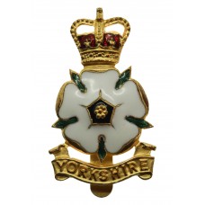 Yorkshire Volunteers/Brigade Officer's Enamelled Cap Badge