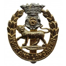 York & Lancaster Regiment Anodised (Staybrite) Cap Badge